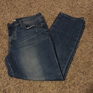 LOFT Women’s Dark Boyfriend Jeans